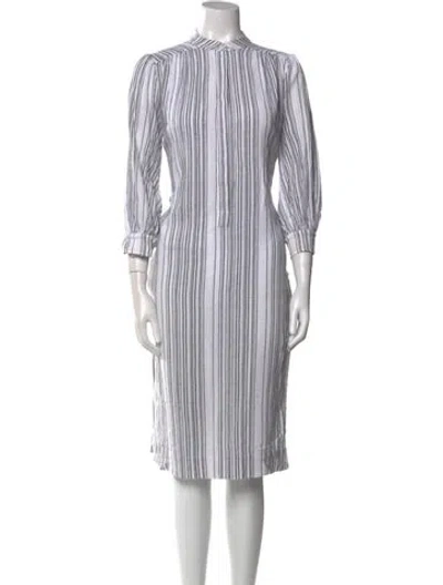 Pre-owned Heidi Merrick Striped Knee-length Dress In Multi