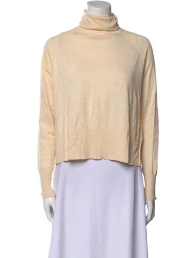 Pre-owned Heidi Merrick Turtleneck Long Sleeve Sweatshirt In Neutral