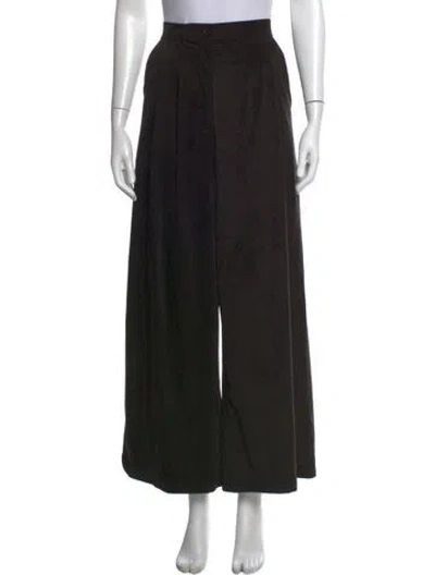 Pre-owned Heidi Merrick Wide Leg Pants In Brown