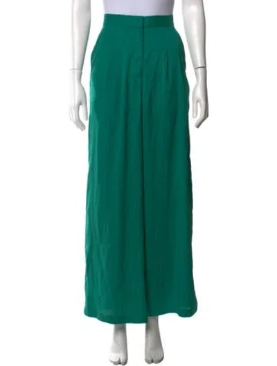 Pre-owned Heidi Merrick Wide Leg Pants In Green