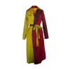 Heike-ny Women's The Iris Trench Coat In Warm Multicolor Ombre In Multi