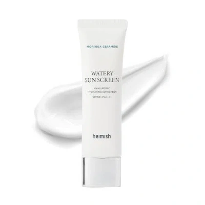Heimish Moringa Ceramide Hyaluronic Acid Hydrating Watery Sunscreen 50ml In White