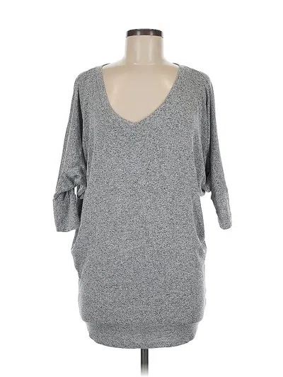 Pre-owned Heimish Usa 3/4 Sleeve T-shirt In Gray