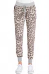 Heimish Usa Animal Print Joggers In Brown In Brown