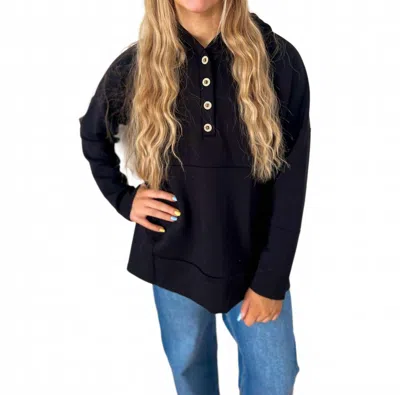 Heimish Usa Aria Scuba Hoodie In Black