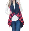 Heimish Usa Buffalo Plaid Vest In Red/black In Multi