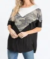 Heimish Usa Camo Color Block Top In Multi In Multi