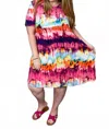 Heimish Usa Cancun Swing Dress With Pockets In Watercolor In Multi