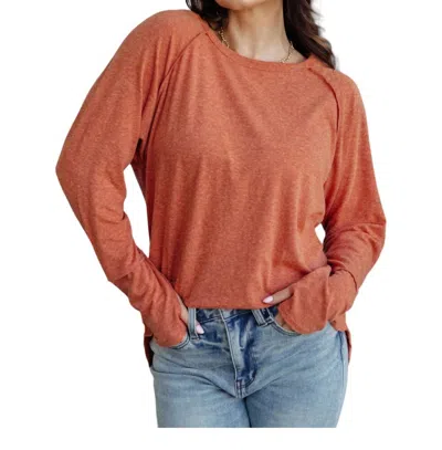 Heimish Usa Charm Long Sleeve Top In Rust In Multi