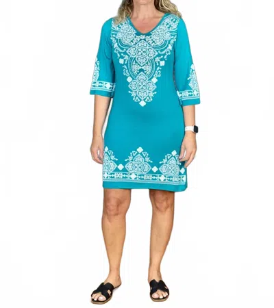 Heimish Usa Completely Jaded Mini Dress In Blue