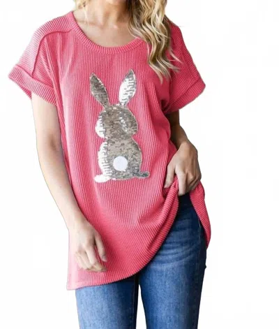 Heimish Usa Easter With Sparkle Top In Coral In Pink