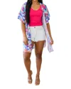 Heimish Usa Forgotten Dreams Kimono In Floral In Purple
