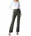Heimish Usa High Waisted Stretch Flare Pants In Green In Green