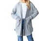 Heimish Usa Long Sleeve Cardigan In Grey In Grey