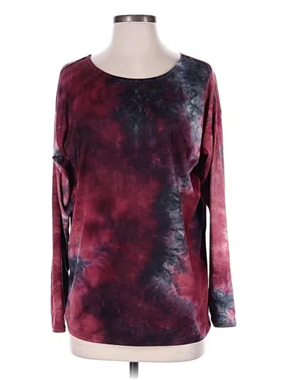 Pre-owned Heimish Usa Long Sleeve T-shirt In Burgundy