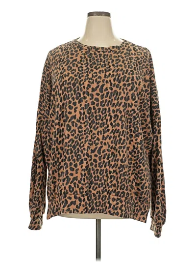 Pre-owned Heimish Usa Long Sleeve T-shirt In Brown