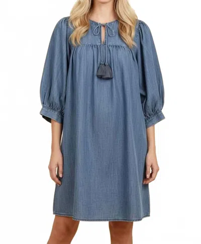 Heimish Usa Lucia Denim Short Dress In Blue