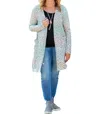 Heimish Usa Mint Animal Print Cardigan In Multi Color In Multi