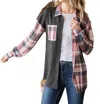 Heimish Usa Plaid Button Down Shirt In Charcoal/rose