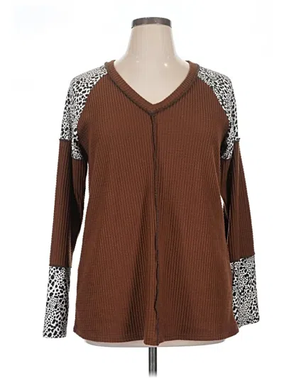 Pre-owned Heimish Usa Pullover Sweater In Brown