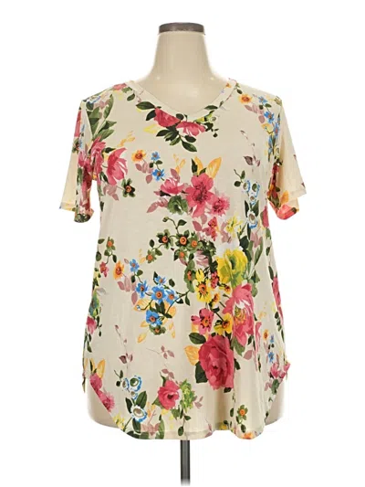 Pre-owned Heimish Usa Short Sleeve T-shirt In Ivory