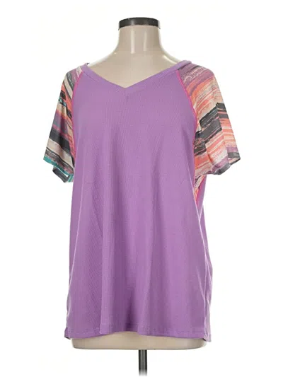 Pre-owned Heimish Usa Short Sleeve T-shirt In Purple