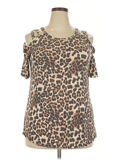 Pre-owned Heimish Usa Sleeveless T-shirt In Brown