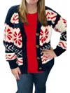 Heimish Usa Snowflake Sweater In Navy In Blue