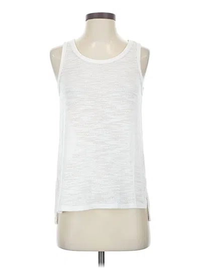 Pre-owned Heimish Usa Tank Top White Halter Neckline Tops
