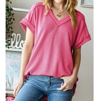 Heimish Usa Urban Top In Hot Pink