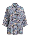 Heimstone Woman Shirt Sky Blue Size 1 Viscose In Blue