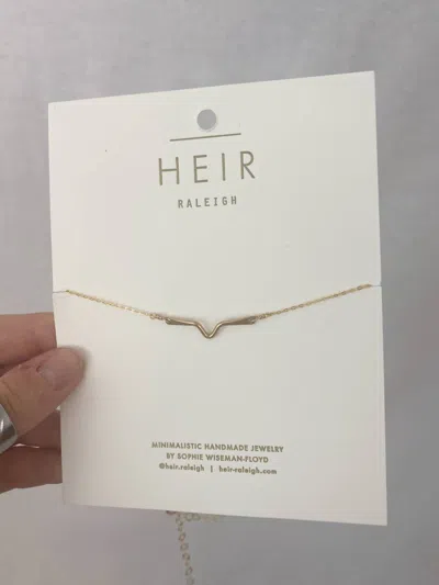 Heir Raleigh Mini Meridian Choker In Gold