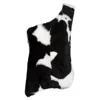 Heira Leatherwear Women's Black / White Eve Fur Top In Multi