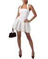 Heiress Beverly Hills Halter Contour A-line Mini Dress In White