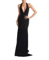 Heiress Beverly Hills Jersey Cinched Maxi Dress In Black