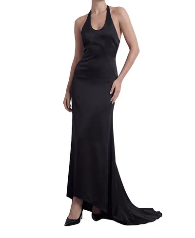 Heiress Beverly Hills The Deep Plunge Gown In Black