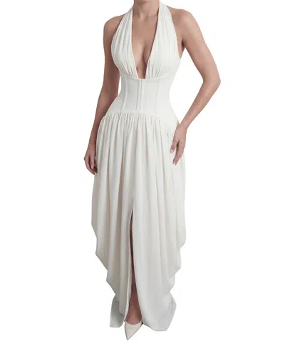 Heiress Beverly Hills The Halter Corset Gown In White