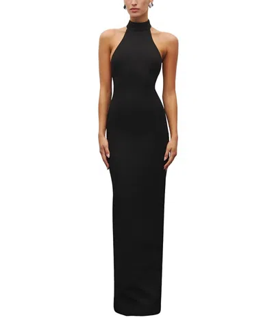 Heiress Beverly Hills The Halter Gown In Black