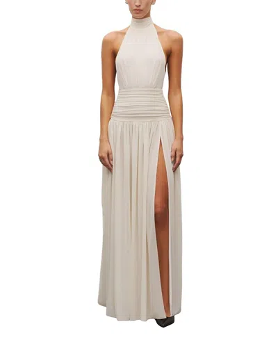 Heiress Beverly Hills The Halter Slit Gown In White