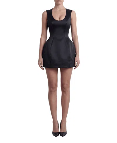 Heiress Beverly Hills The Structured A-line Mini Dress In Black