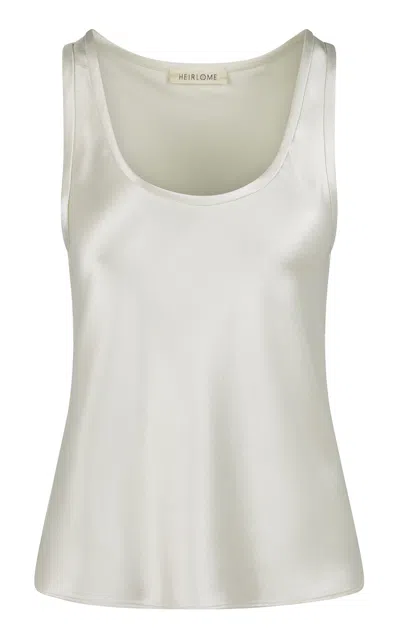Heirlome Adau Silk Top In White