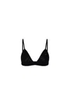 Heirlome Agnes Silk Bralette In Black