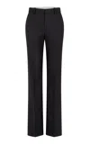 Heirlome Anita Slim-leg Stretch Wool Pants In Black