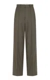 Heirlome Antonella Tailored Stretch-wool Trousers In Grey