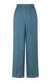 Heirlome Antonella Trouser In Dupioni In Blue