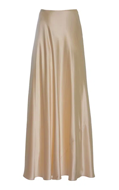 Heirlome Antonia Silk Skirt In Neutral