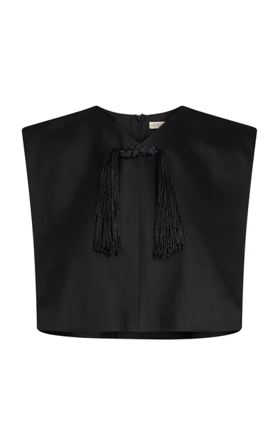 Heirlome Arrazola Silk Top In Black