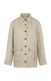 Heirlome Barn Linen Jacket In Neutral
