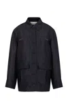 Heirlome Barn Silk Jacket In Black