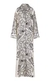 Heirlome Bernardina Riviera Silk Maxi Dress In Black